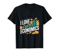 I Love Economics Crescita del denaro Passione Maglietta