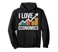 I Love Economics Crescita finanziaria Felpa con Cappuccio