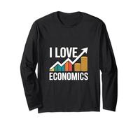 I Love Economics Crescita finanziaria Maglia a Manica