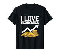 I Love Economics Monete Grafica Freccia Maglietta