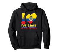 I Love Ecuador I Love Quito Cool Ecuador bandiera grafica cuore Felpa con Cappuccio