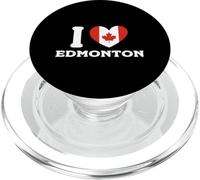 I Love Edmonton Canada cuore Bandiera PopSockets PopGrip per MagSafe