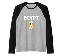 I Love Egypt, Enjoy Wear Egypt Eagle Graphic Design Cool Maglia con Maniche Raglan