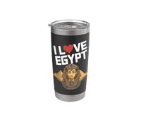 I Love Egypt Faraone Piramide Tributo Bicchiere termico in acciaio inox doppia parete