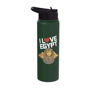 I Love Egypt Faraone Piramide Tributo Stainless Steel Insulated Water Bottle