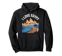 I Love Egypt Piramidi Nilo Adventure Felpa con Cappuccio