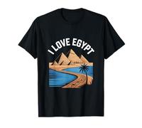 I Love Egypt Piramidi Nilo Adventure Maglietta