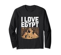 I Love Egypt Sfinge Geroglifici Maglia a Manica