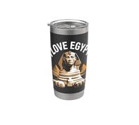 I Love Egypt Sfinge Piramide Avventura Viaggi Bicchiere termico in acciaio inox doppia parete