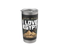 I Love Egypt Sfinge Piramidi Stile Bicchiere termico in acciaio inox doppia parete
