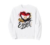 I Love Egypt Vacation Travel Heart Flag Piramidi Souvenir Felpa