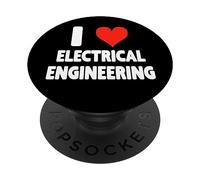 I Love Electrical Engineering - Heart Electricity GPU PC PopSockets PopGrip Adesivo