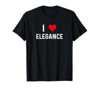 I Love Elegance - Cuore Elegante Regina Principessa Galateo Maglietta