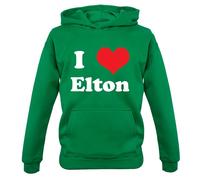I Love Elton - Bambini Felpa/Maglione - Concerto Musica Love John Rocket Uomo