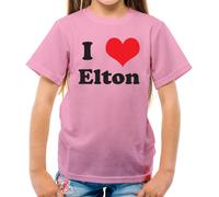 I Love Elton - T-Shirt - Concerto Musica Love John Rocket di Man