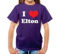 I Love Elton - T-Shirt - Concerto Musica Love John Rocket di Man