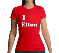I Love Elton - T-Shirt - Concerto Musica Love John Rocket Man