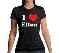I Love Elton - T-Shirt - Concerto Musica Love John Rocket Man