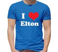I Love Elton - T-Shirt - Concerto Musica Love John Rocket Uomo