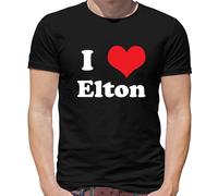 I Love Elton - T-Shirt - Concerto Musica Love John Rocket Uomo