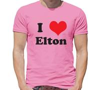 I Love Elton - T-Shirt - Concerto Musica Love John Rocket Uomo