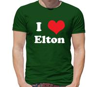 I Love Elton - T-Shirt - Concerto Musica Love John Rocket Uomo