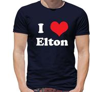 I Love Elton - T-Shirt - Concerto Musica Love John Rocket Uomo