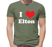I Love Elton - T-Shirt - Concerto Musica Love John Rocket Uomo