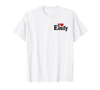 I Love Emily I Heart Emily Nome su Un Tee Maglietta