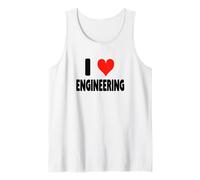I Love Engineering - Cuore Carino Divertente Civile Meccanico Canotta