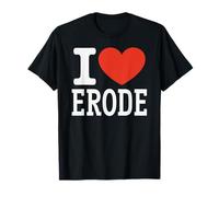 I Love ERODE City Heart Graphic Souvenir Viaggio Maglietta