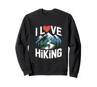 I Love Escursionismo Natura Montagne Avventura Deserto Trekking Felpa