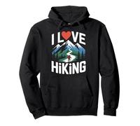I Love Escursionismo Natura Montagne Avventura Deserto Trekking Felpa con Cappuccio