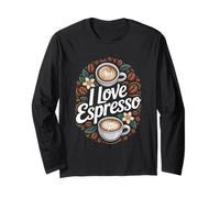 I Love Espresso Chicchi di Caffè Aroma Art Maglia a Manica