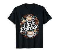 I Love Espresso Chicchi di Caffè Aroma Art Maglietta