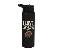 I Love Espresso Coffee Lovers Unite Stainless Steel Insulated Water Bottle