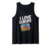 I Love Europe Landmark Adventure Travel Canotta