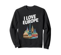 I Love Europe Monumenti iconici Omaggio Felpa