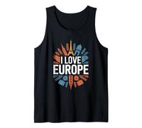 I Love Europe Monumenti iconici Travel Pride Canotta