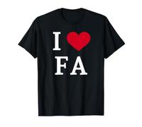 I Love Fa, I Heart Initials F.A. Maglietta