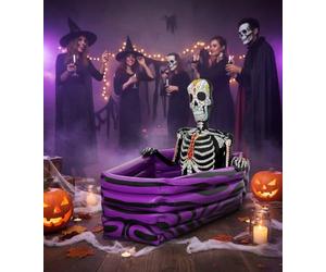 I LOVE FANCY DRESS Raffreddatore gonfiabile per bevande di Halloween, confezione da 2, a forma di bara, con scheletro del giorno dei morti, decorazione per feste di Halloween