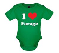 I Love Farage - Bambino T-Shirt / Body - Nigel Prime Ministro Nigel Reform