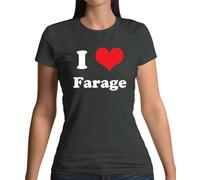 I Love Farage - T-Shirt - Nigel Prime Ministro Nigel Reform Brexit