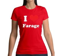 I Love Farage - T-Shirt - Nigel Prime Ministro Nigel Reform Brexit