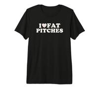 I Love Fat Pitches Funny Baseball Humor Hitter Quote Maglietta Premium