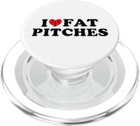 I Love Fat Pitches Funny Baseball Humor Hitter Quote PopSockets PopGrip per MagSafe