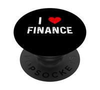 I Love Finance - Heart - Azioni Obbligazioni Moneta Mercato degli investimenti PopSockets PopGrip Adesivo