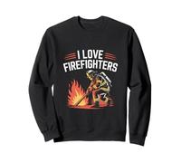 I Love Firefighters Omaggio Eroico Passione Felpa