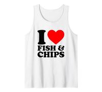 I Love Fish And Chips, I Heart Fish And Chips Canotta