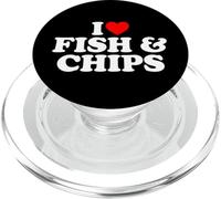 I Love Fish And Chips, I Heart Fish And Chips PopSockets PopGrip per MagSafe
